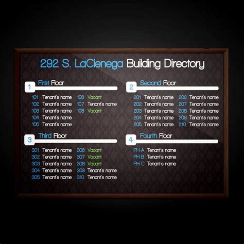 Office Directory .